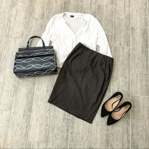 Signature by Larry Levine Stripe Pencil Skirt